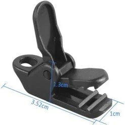 DENUOTOP Arceaux De Tente 100 Pcs Clip Tente Clip Bâche, Pince Pour Bâche De Clip Tente Plastique, Clips De Bâche Noir À Pinces Pour Tentes De Camping, Activités De Plein Air, 3.2 * 1 * 1.3 Cm 11 DENUOTOP Arceaux De Tente 100 Pcs Clip Tente Clip Bâche, Pince Pour Bâche De Clip Tente Plastique, Clips De Bâche Noir À Pinces Pour Tentes De Camping, Activités De Plein Air, 3.2 * 1 * 1.3 Cm -Pergola Soldes 60010289 5