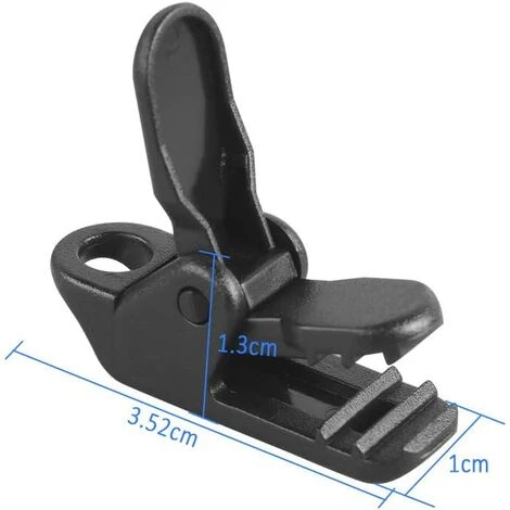 DENUOTOP Arceaux De Tente 100 Pcs Clip Tente Clip Bâche, Pince Pour Bâche De Clip Tente Plastique, Clips De Bâche Noir À Pinces Pour Tentes De Camping, Activités De Plein Air, 3.2 * 1 * 1.3 Cm 7 DENUOTOP Arceaux De Tente 100 Pcs Clip Tente Clip Bâche, Pince Pour Bâche De Clip Tente Plastique, Clips De Bâche Noir À Pinces Pour Tentes De Camping, Activités De Plein Air, 3.2 * 1 * 1.3 Cm – Image 5