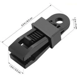MINKUROW 10Pcs Clip Bache, Clip Tente,Clip En Plastique,pour Camping Canopy Clamp Noir Clips De Bâche Auvents Pour Activités De Plein Air -Pergola Soldes 60015868 2