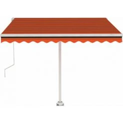 Topdeal Auvent Automatique Sur Pied 350x250 Cm Orange/marron FF3069530_FR -Pergola Soldes 60046649 5