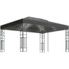 Topdeal Tonnelle Avec Double Toit Et Lumières LED 3x4 M Anthracite FF3070299_FR 2 Topdeal Tonnelle Avec Double Toit Et Lumières LED 3x4 M Anthracite FF3070299_FR -Pergola Soldes 60046740 1