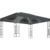 Topdeal Tonnelle Avec Guirlande Lumineuse à LED 3x4 M Anthracite Tissu FF3070329_FR 1 Topdeal Tonnelle Avec Guirlande Lumineuse à LED 3x4 M Anthracite Tissu FF3070329_FR -Pergola Soldes 60046755 1
