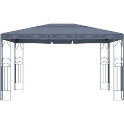 Topdeal Tonnelle Avec Guirlande Lumineuse à LED 400x300 Cm Anthracite FF3070341_FR -Pergola Soldes 60046757 3