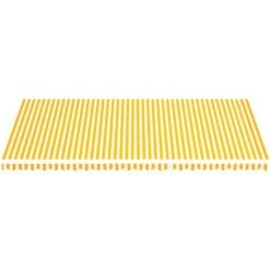 Topdeal Tissu De Remplacement Pour Auvent Jaune Et Blanc 6x3,5 M FF311944_FR -Pergola Soldes 60047498 3