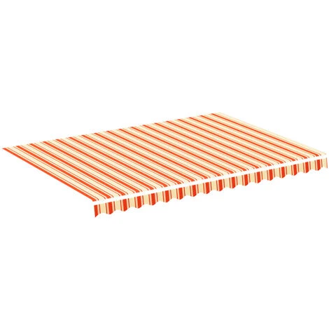 Topdeal Tissu De Remplacement Pour Auvent Jaune Et Orange 3,5x2,5 M FF312016_FR 4 Topdeal Tissu De Remplacement Pour Auvent Jaune Et Orange 3,5x2,5 M FF312016_FR – Image 2