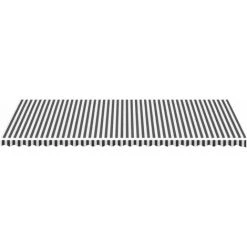 Topdeal Tissu De Remplacement Pour Auvent Anthracite Et Blanc 6x3 M FF311993_FR -Pergola Soldes 60047515 3