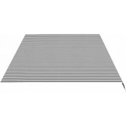 Topdeal Tissu De Remplacement Pour Auvent Anthracite Et Blanc 6x3 M FF311993_FR -Pergola Soldes 60047515 4