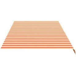 Topdeal Tissu De Remplacement Pour Auvent Jaune Et Orange 6x3 M FF312023_FR -Pergola Soldes 60047518 4