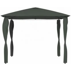 Topdeal Belvédère à Revêtement De Poteaux 3x3x2,6 M Anthracite 160 G/m² FF313607_FR -Pergola Soldes 60047639 3