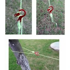 STARLIGHT Lot De 10 Tendeurs Ultra Légers En Acier Inoxydable Pour Paracorde à 3 Trous - Ajusteur Rapide De Serrage - Pour Activités De Plein Air - Randonnée, Camping, Pique-nique, Tente, Auvent Rouge,STAR.L -Pergola Soldes 60064798 5