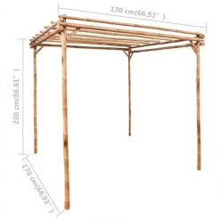 FIMEI Pergola Bambou 170x170x220 Cm 10 FIMEI Pergola Bambou 170x170x220 Cm -Pergola Soldes 60100029 4