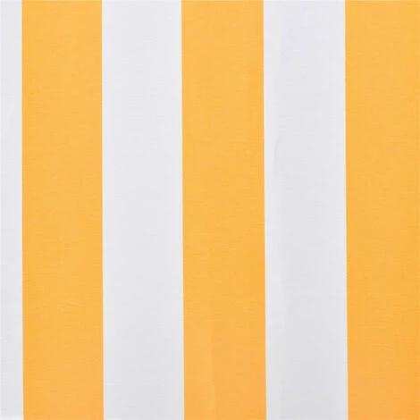 FIMEI Tissu D'auvent Jaune Tournesol/blanc 4x3 M (cadre Non Inclus) 5 FIMEI Tissu D'auvent Jaune Tournesol/blanc 4x3 M (cadre Non Inclus) – Image 3
