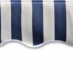 FIMEI Toit D'auvent Toile Bleu Et Blanc 3x2,5 M (Cadre Non Inclus) -Pergola Soldes 60100234 4