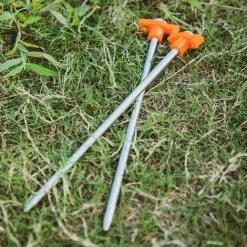 DECKON 2 Pcs Piquets De Tente En Acier Durables, Piquets De Tente Camping Avec Monture En Plastique Pour Clous De Tente, 25*Φ0.8cm, Orange 7 DECKON 2 Pcs Piquets De Tente En Acier Durables, Piquets De Tente Camping Avec Monture En Plastique Pour Clous De Tente, 25*Φ0.8cm, Orange -Pergola Soldes 60102817 3