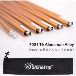 REGALI Poteau De Tente En Aluminium 2 Pièces Kit De Réparation Poteau De Support Pour La Randonnée Camping Auvent Tente -Pergola Soldes 60109579 3