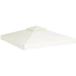 NOVA Pièces De Rechange Révisables Pour Gazebo 310g / M² 3x3m Différentes Couleurs Recouvrement De Remplacement D'auvent 310 G/m² 3x3m Blanc Crème -Pergola Soldes 60177734 3