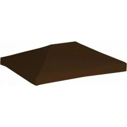 NOVA Couverture Supérieure Pour Gazebo 310 G / M² 3x4m Différentes Couleurs Toile Supérieure De Gazebo 310 G/m² 3x4 M Marron -Pergola Soldes 60177736 4