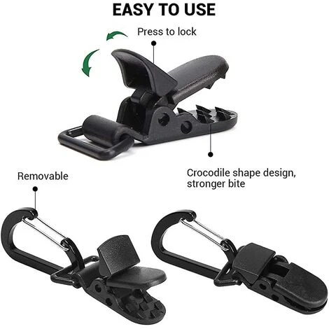 ILOVEMILAN Pince De Serrage 24pcs Pour Tente De Camping En Plein Air 4 ILOVEMILAN Pince De Serrage 24pcs Pour Tente De Camping En Plein Air – Image 2