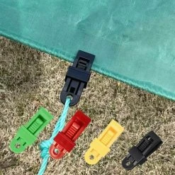 ILOVEMILAN 6 Pièces Tentes Bâche Clips Verrouillage Auvent Pince Snap Cintres Survie Urgence -Pergola Soldes 60361040 4