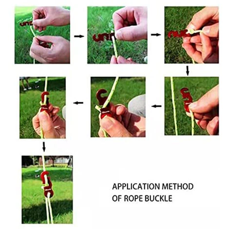 ABCRITAL Corde De Camping Robuste À 8 Boutons – Lignes De Hauban Réfléchissantes Extérieures De 3,5 Mm Avec Ajusteur De Tendeur Corde En Nylon Solide Pour Grande Tente Big Tarp Canopy Attaches Noir Lot De 6 6 ABCRITAL Corde De Camping Robuste À 8 Boutons – Lignes De Hauban Réfléchissantes Extérieures De 3,5 Mm Avec Ajusteur De Tendeur Corde En Nylon Solide Pour Grande Tente Big Tarp Canopy Attaches Noir Lot De 6 – Image 4