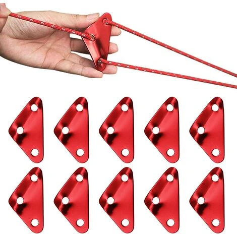 TRIOMPHE Triangle Tente Vent Corde Boucle -10 Pièces Boucles De Corde De Vent De Tente En Alliage D'aluminium | Accessoire De Camping Pour Tente Ajusteurs De Cordon Guyline Pour Auvent De Bâche De Tente Generic,T-Audace 3 TRIOMPHE Triangle Tente Vent Corde Boucle -10 Pièces Boucles De Corde De Vent De Tente En Alliage D'aluminium | Accessoire De Camping Pour Tente Ajusteurs De Cordon Guyline Pour Auvent De Bâche De Tente Generic,T-Audace