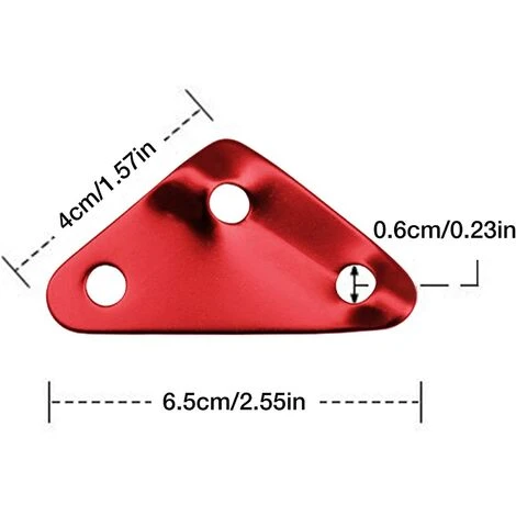 TRIOMPHE Triangle Tente Vent Corde Boucle -10 Pièces Boucles De Corde De Vent De Tente En Alliage D'aluminium | Accessoire De Camping Pour Tente Ajusteurs De Cordon Guyline Pour Auvent De Bâche De Tente Generic,T-Audace 4 TRIOMPHE Triangle Tente Vent Corde Boucle -10 Pièces Boucles De Corde De Vent De Tente En Alliage D'aluminium | Accessoire De Camping Pour Tente Ajusteurs De Cordon Guyline Pour Auvent De Bâche De Tente Generic,T-Audace – Image 2