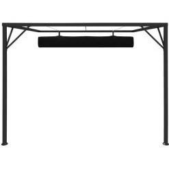 Topdeal Belvédère De Mur De Jardin à Auvent Rétractable 3x3m Anthracite FF47955_FR 11 Topdeal Belvédère De Mur De Jardin à Auvent Rétractable 3x3m Anthracite FF47955_FR -Pergola Soldes 60371937 5