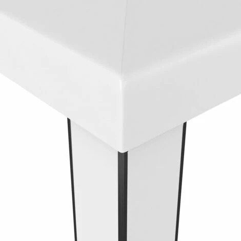 Topdeal Tonnelle Avec Toit Double 3x3 M Blanc FF47950_FR 5 Topdeal Tonnelle Avec Toit Double 3x3 M Blanc FF47950_FR – Image 3