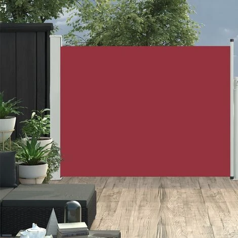 Topdeal Auvent Latéral Rétractable De Patio 170x500 Cm Rouge FF48379_FR 3 Topdeal Auvent Latéral Rétractable De Patio 170x500 Cm Rouge FF48379_FR