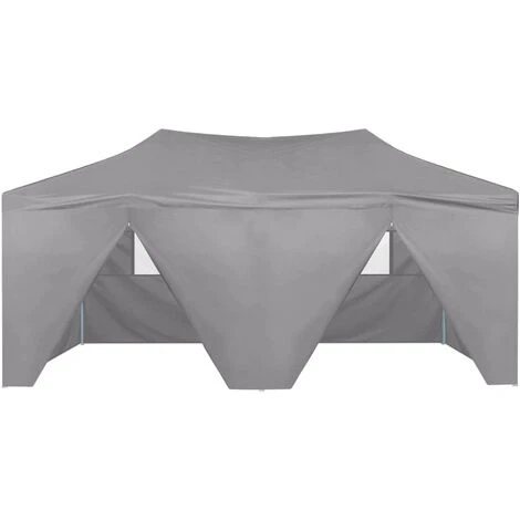 Topdeal Tente De Réception Pliable Avec 4 Parois 3x6 M Acier Anthracite FF48867_FR 6 Topdeal Tente De Réception Pliable Avec 4 Parois 3x6 M Acier Anthracite FF48867_FR – Image 4