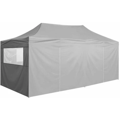 Topdeal Tente De Réception Pliable Avec 4 Parois 3x6 M Acier Anthracite FF48867_FR 7 Topdeal Tente De Réception Pliable Avec 4 Parois 3x6 M Acier Anthracite FF48867_FR – Image 5
