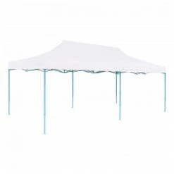 Topdeal Tente De Réception Pliable Avec Parois 3 X 6 M Acier Blanc FF48863_FR -Pergola Soldes 60372096 3
