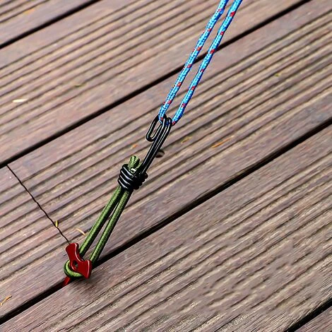 DECKON 6pcs Tendeur En Caoutchouc Avec Crochets En Spirale Pour Tentes, Bâches, Bannières En PVC, Pavillons, Trampolines, Voile D'ombrage 5 DECKON 6pcs Tendeur En Caoutchouc Avec Crochets En Spirale Pour Tentes, Bâches, Bannières En PVC, Pavillons, Trampolines, Voile D'ombrage – Image 3