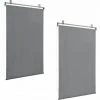 AUTRES Lot De 2 Stores Enrouleurs Gris Pour Pergola