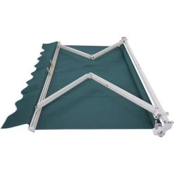 RELAX4LIFE Store Banne 2X2,5M Rétractable Réglable 0-30° Avec Manivelle Manuel Et Revêtement Imperméable, Auvent Anti-Soleil Avec Cadre En Alu Pour Balcon, Jardin, Patio (Vert) 9 RELAX4LIFE Store Banne 2X2,5M Rétractable Réglable 0-30° Avec Manivelle Manuel Et Revêtement Imperméable, Auvent Anti-Soleil Avec Cadre En Alu Pour Balcon, Jardin, Patio (Vert) -Pergola Soldes 60464903 3