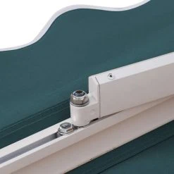 RELAX4LIFE Store Banne 2X2,5M Rétractable Réglable 0-30° Avec Manivelle Manuel Et Revêtement Imperméable, Auvent Anti-Soleil Avec Cadre En Alu Pour Balcon, Jardin, Patio (Vert) 10 RELAX4LIFE Store Banne 2X2,5M Rétractable Réglable 0-30° Avec Manivelle Manuel Et Revêtement Imperméable, Auvent Anti-Soleil Avec Cadre En Alu Pour Balcon, Jardin, Patio (Vert) -Pergola Soldes 60464903 4