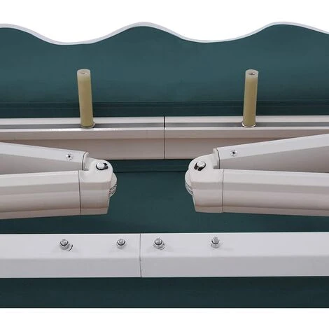 RELAX4LIFE Store Banne 2X2,5M Rétractable Réglable 0-30° Avec Manivelle Manuel Et Revêtement Imperméable, Auvent Anti-Soleil Avec Cadre En Alu Pour Balcon, Jardin, Patio (Vert) 7 RELAX4LIFE Store Banne 2X2,5M Rétractable Réglable 0-30° Avec Manivelle Manuel Et Revêtement Imperméable, Auvent Anti-Soleil Avec Cadre En Alu Pour Balcon, Jardin, Patio (Vert) – Image 5