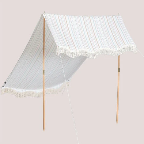 Auvent De Plage Cleita SKLUM Coton - Stripes Multicolor 3 Auvent De Plage Cleita SKLUM Coton - Stripes Multicolor