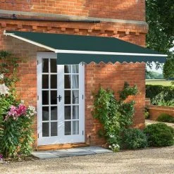 RELAX4LIFE Store Banne Rétractable Manuel En Alu Avec Manivelle, Auvent En Polyester Avec Angle Réglable 5-35° Pour Balcon, Fenêtre, Terrasse (3,6 X 3 M, Vert) 10 RELAX4LIFE Store Banne Rétractable Manuel En Alu Avec Manivelle, Auvent En Polyester Avec Angle Réglable 5-35° Pour Balcon, Fenêtre, Terrasse (3,6 X 3 M, Vert) -Pergola Soldes 60475651 4