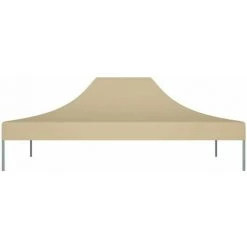 LITZEE Tente De Réception Et Barnum Toit De Tente De Reception 4.3*2.9*1m（L*W*H） Beige 270 G/m² -Pergola Soldes 60476856 2