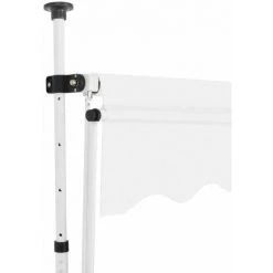LITZEE Store Extérieur Auvent Manuel Retractable 250 Cm Creme -Pergola Soldes 60478764 4