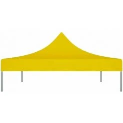 LITZEE Tente De Réception Et Barnum Toit De Tente De Reception 4,5x3 M Jaune 270 G/m² -Pergola Soldes 60478982 4
