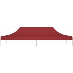 LITZEE Tente De Réception Et Barnum Toit De Tente De Reception 6x3 M Bordeaux 270 G/m² 8 LITZEE Tente De Réception Et Barnum Toit De Tente De Reception 6x3 M Bordeaux 270 G/m² -Pergola Soldes 60482143 2