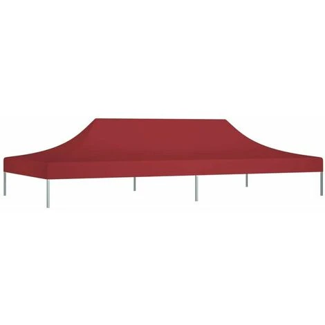LITZEE Tente De Réception Et Barnum Toit De Tente De Reception 6x3 M Bordeaux 270 G/m² 5 LITZEE Tente De Réception Et Barnum Toit De Tente De Reception 6x3 M Bordeaux 270 G/m² – Image 3