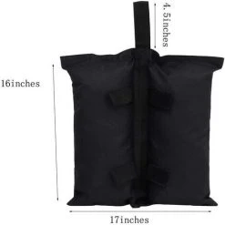 BAICCCF Lot De 4 Accessoire Pour Tente Et Tonnellesacs, Sacs De Poids D'auvent, Poids De Jambe Pour Tente D'auvent Pop-up, Meubles D'extérieur, Pieds D'abri Solaire, (sable Non Inclus) -Pergola Soldes 60740296 3