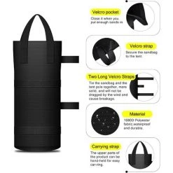 BAICCCF Accessoire Pour Tente Et Tonnellesacs 4 Sacs De Sable Pouvant Contenir Des Poids De Gazebo Extra Larges De 180 Lb, Sacs De Poids Pour Auvent, Sacs De Sable Pour Auvent Extérieur, Poids D'auvent Pour Tente -Pergola Soldes 60740334 3