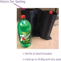 BAICCCF Lot De 4 Accessoire Pour Tente Et Tonnellesacs Sacs De Poids De Qualité Industrielle, Poids De Jambe De Sacs De Sable Pour Tente D'auvent, Parapluie De Terrasse, (sacs Uniquement,sable Exclu) -Pergola Soldes 60740863 5