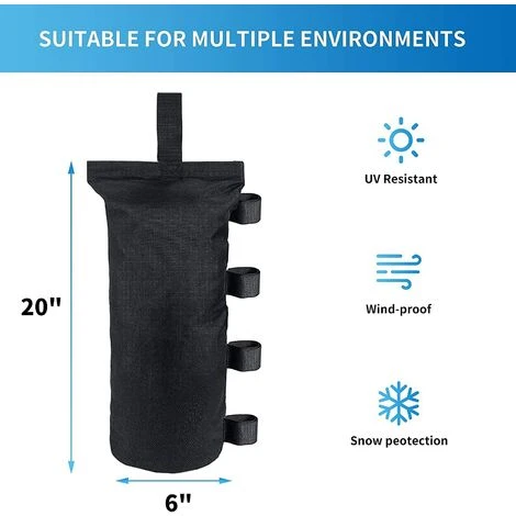 BAICCCF Lot De 4 Accessoire Pour Tente Et Tonnellesacs Sacs De Poids D'auvent Pour Tente D'auvent Pop-up, Sacs De Sable Pour Poids D'auvent Pour Abri Solaire Extérieur Instantané Auvent/parasol De Terrasse 5 BAICCCF Lot De 4 Accessoire Pour Tente Et Tonnellesacs Sacs De Poids D'auvent Pour Tente D'auvent Pop-up, Sacs De Sable Pour Poids D'auvent Pour Abri Solaire Extérieur Instantané Auvent/parasol De Terrasse – Image 3