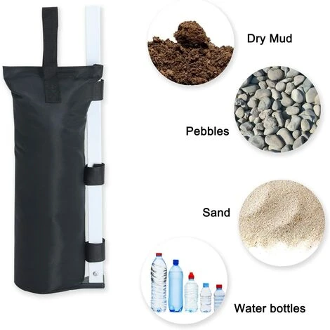 BAICCCF Lot De 4 Accessoire Pour Tente Et Tonnellesacs Sacs De Sable Pour Tente D'auvent Noir- 5 BAICCCF Lot De 4 Accessoire Pour Tente Et Tonnellesacs Sacs De Sable Pour Tente D'auvent Noir- – Image 3
