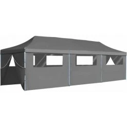 NOVA Rideau Pliant Pop-up Avec 8 Murs Latéraux De 3x9 M Différentes Couleurs Tente De Réception Pliable Avec 8 Parois 3 X 9 M Anthracite -Pergola Soldes 60816706 5